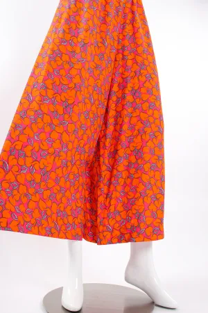 Hot Leaf Print Palazzo Pant