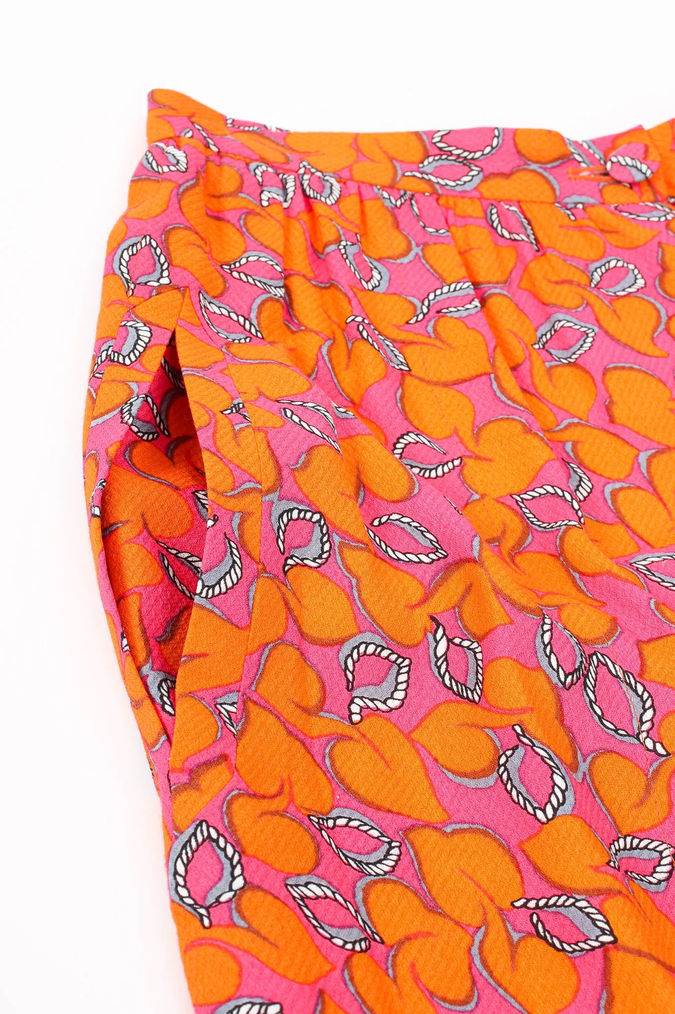 Hot Leaf Print Palazzo Pant