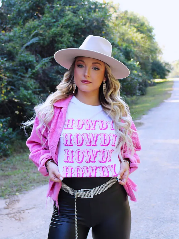 Howdy From Dolly T-Shirt, White