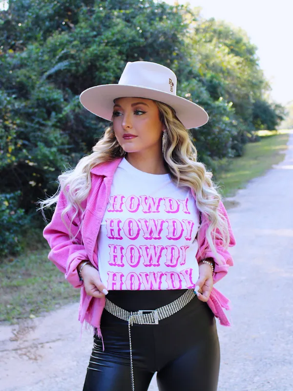 Howdy From Dolly T-Shirt, White