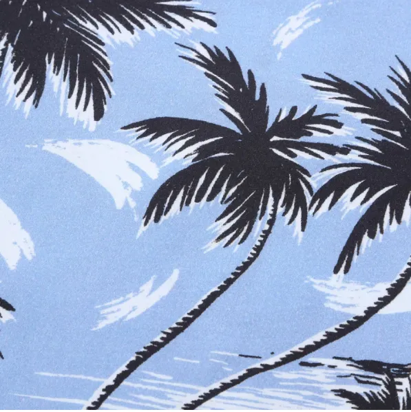 Hugo Boss Kids Palm Tree Sky Blue T-shirt