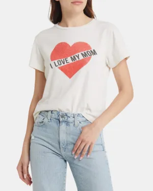I LOVE MY MOM CLASSIC TEE IN VINTAGE WHITE