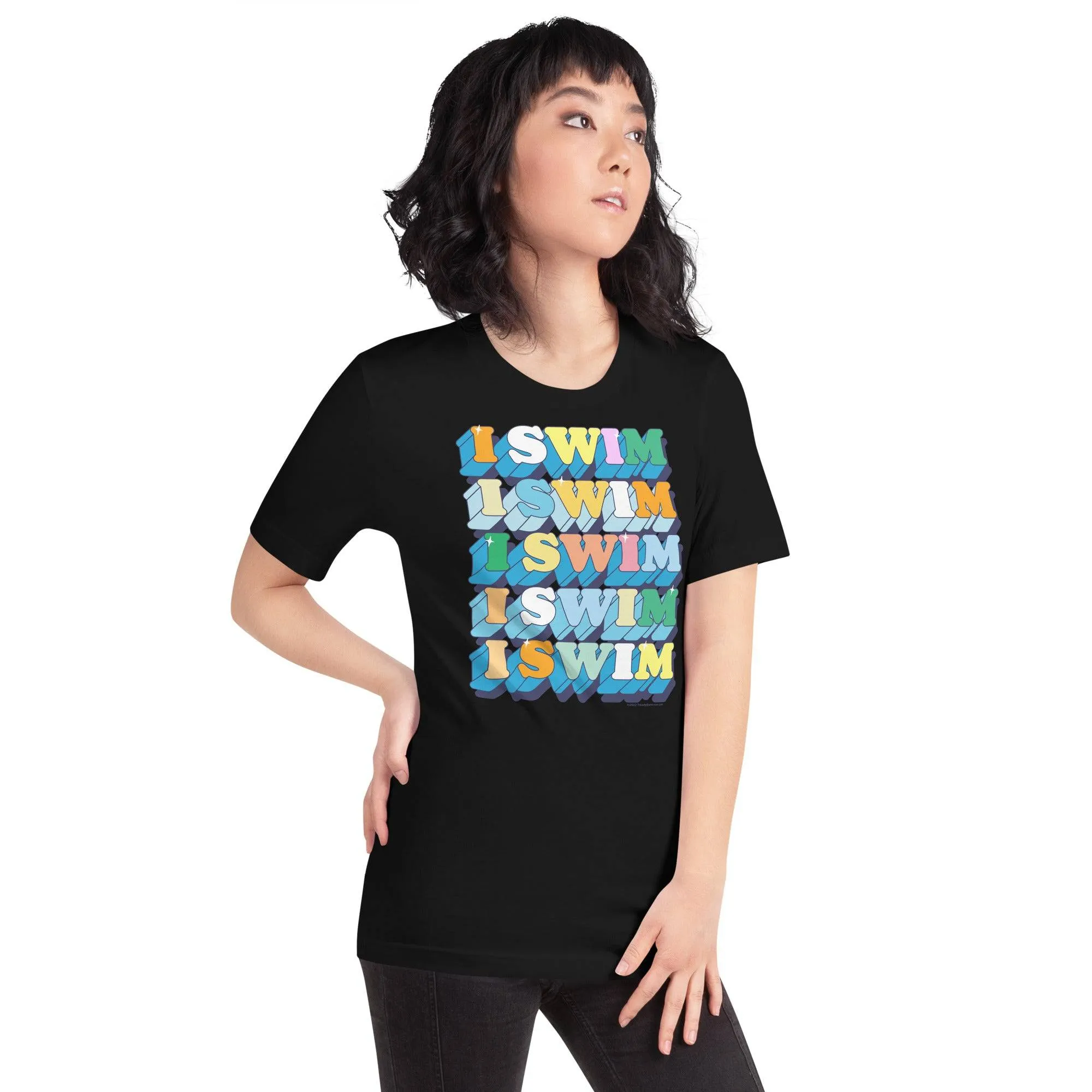 I Swim 70s Retro Unisex T Shirt