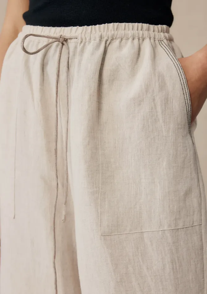 Imogen Pant Birch Linen