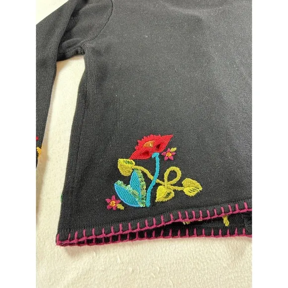 In The Dream Garden Vintage Monkey Jungle Cardigan Sweater Medium
