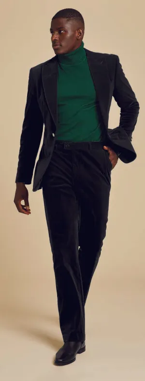 Inserch Velvet Blazer BL007-01 Black (IN STORE) (FINAL SALE) (4X 5X 6X ONLY)