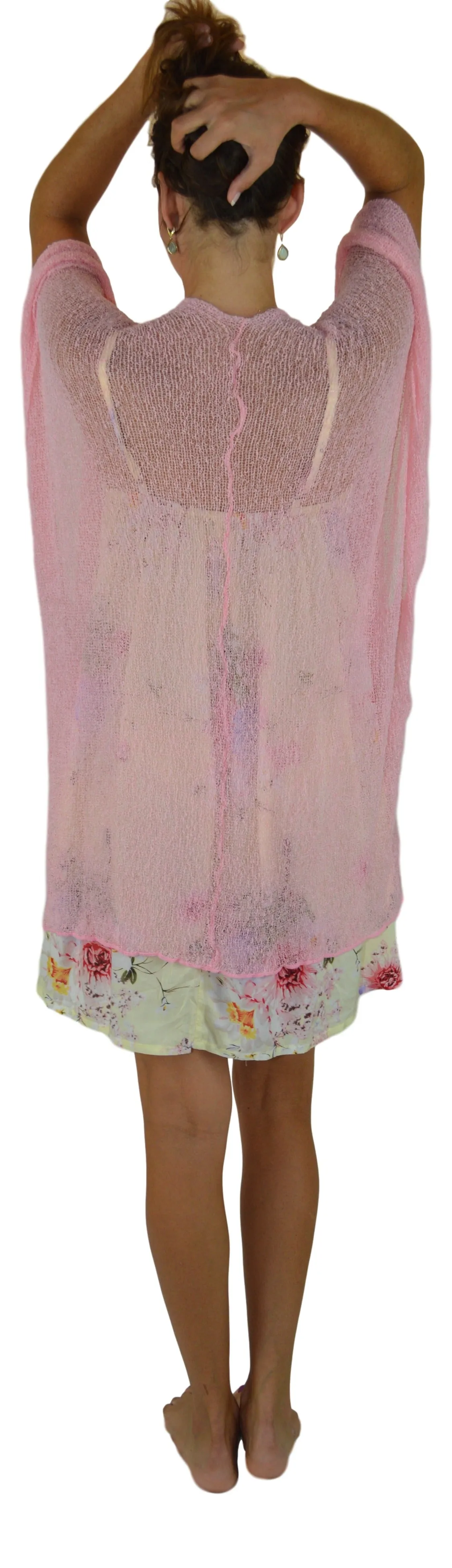 Island Style - Shawl Sweater Pink