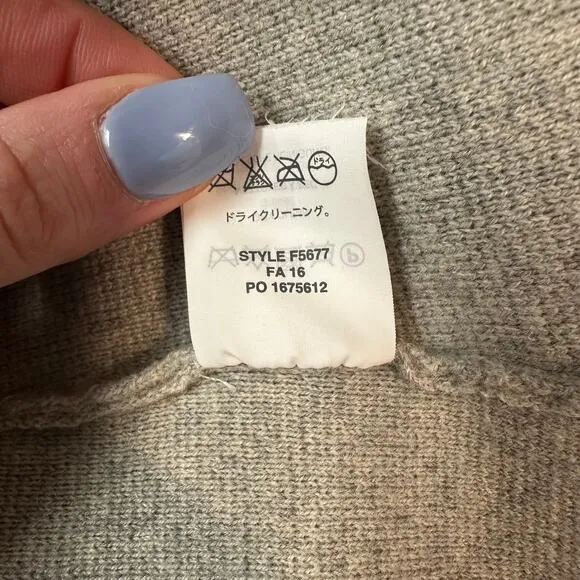 J. Crew 100% Merino Wool Sweater Blazer Single Breasted Jacket, Heather Gray