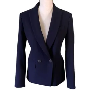 J Crew Dover Navy Blue Stretch Blazer Size 2P