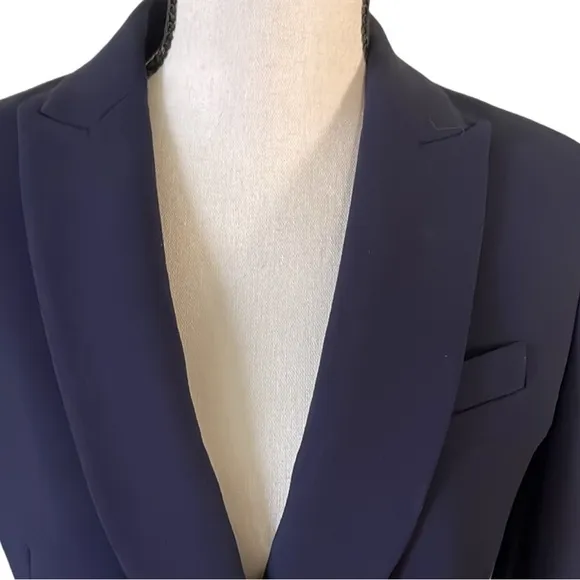 J Crew Dover Navy Blue Stretch Blazer Size 2P