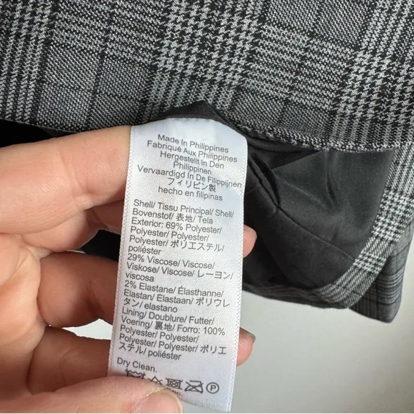 J. Crew Factory Plaid One Button Blazer Size: 6, NWT