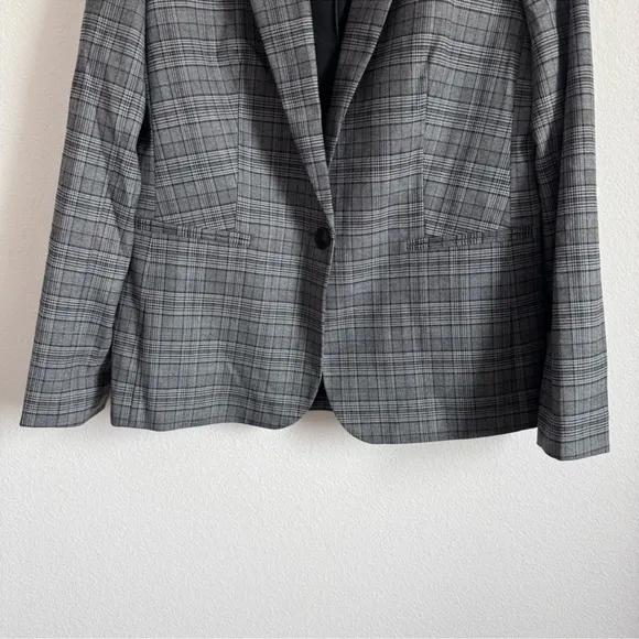 J. Crew Factory Plaid One Button Blazer Size: 6, NWT