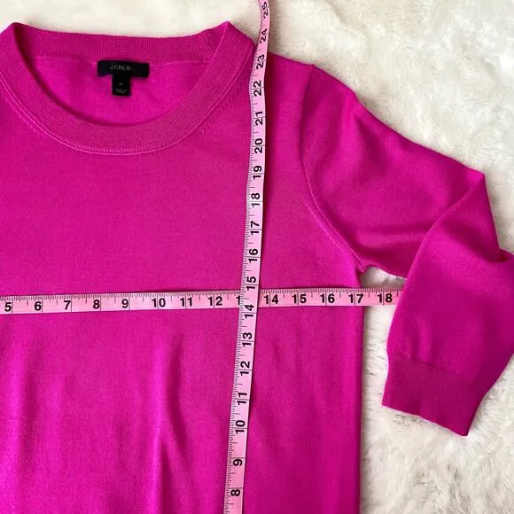 J. Crew Fuchsia Wool Sweater Size XS