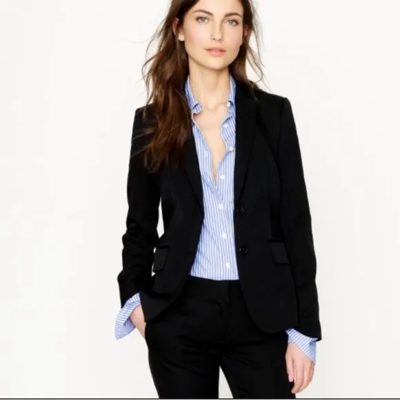 J Crew Suiting double breasted wool blazer size 2