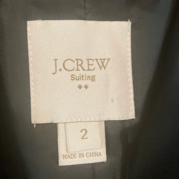 J Crew Suiting double breasted wool blazer size 2