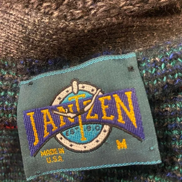 JANTZEN Cardigan Kurt Cobain Knit Size M Vintage’s