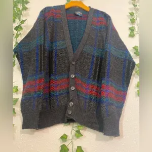 JANTZEN Cardigan Kurt Cobain Knit Size M Vintage’s