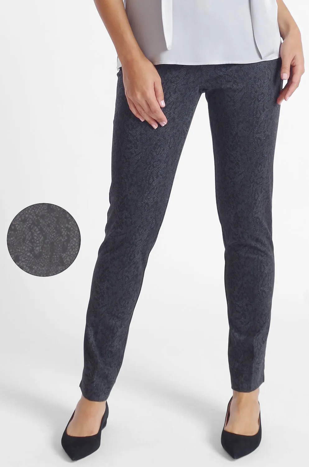 Jasmine Pant - Knit Print: FINAL SALE