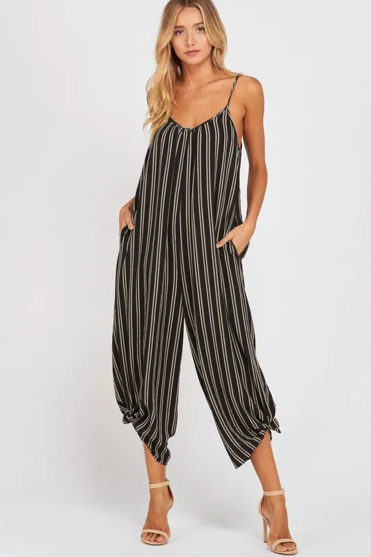 JENNA STRIPE JUMPSUIT-