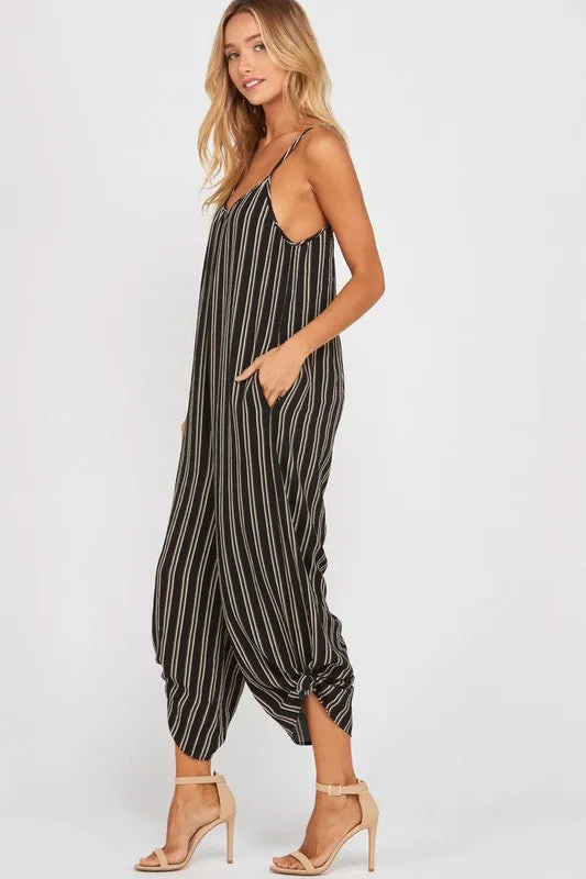 JENNA STRIPE JUMPSUIT-
