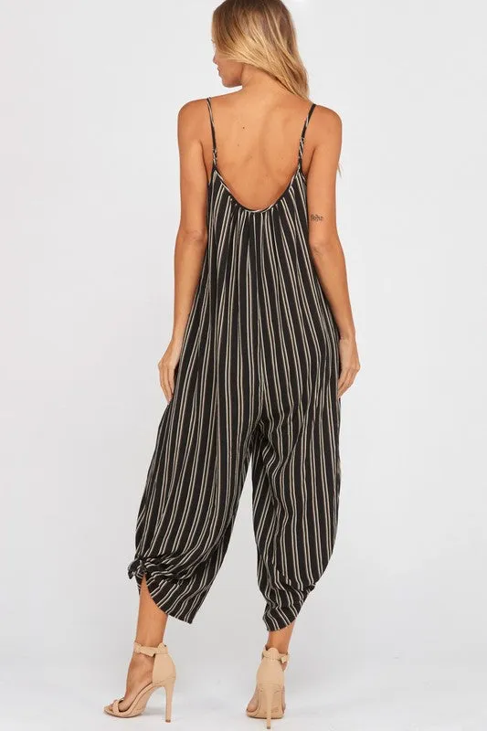 JENNA STRIPE JUMPSUIT-