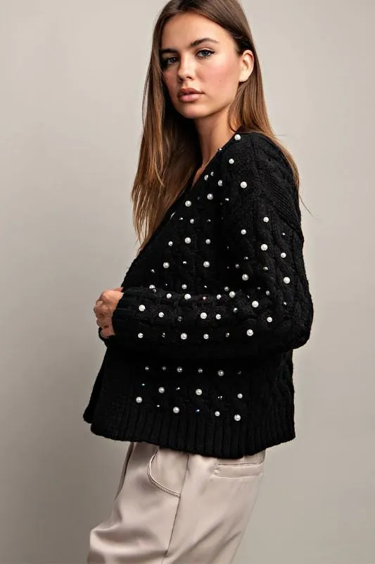 Jewel crochet cardigan