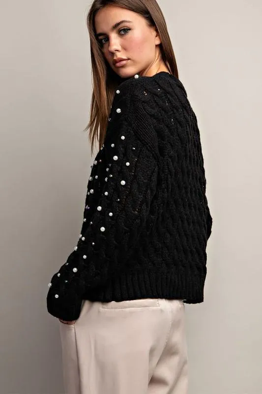 Jewel crochet cardigan