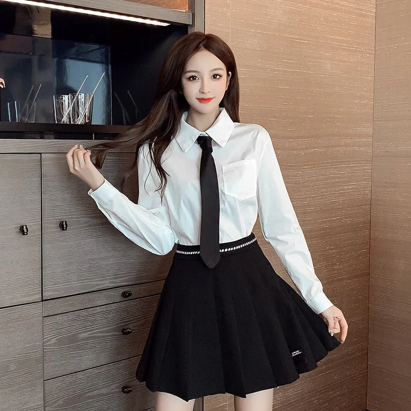 JFASHION BLAZER   PLEATED SKIRT SUIT N092304