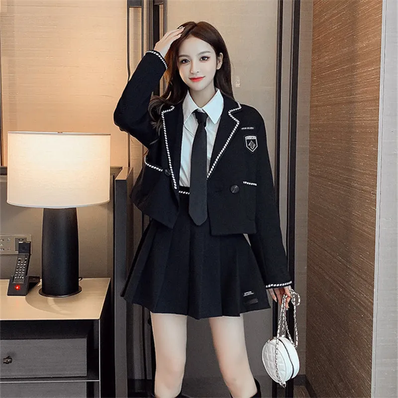 JFASHION BLAZER   PLEATED SKIRT SUIT N092304