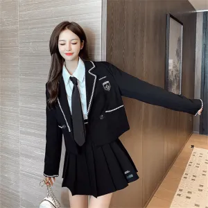 JFASHION BLAZER   PLEATED SKIRT SUIT N092304