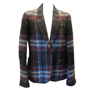 JIL SANDER Plaid Mohair Blazer | EU 40