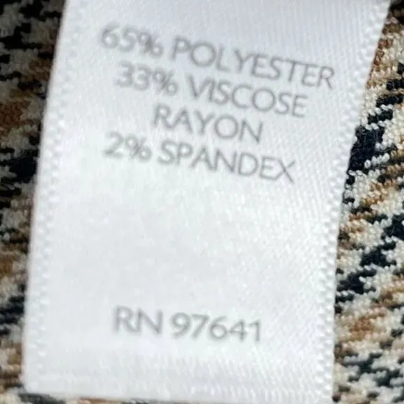 J. Jill Mendocio Plaid Blazer