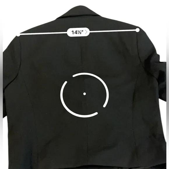 Joie Black Cropped Double Breasted Blazer Jacket, XS