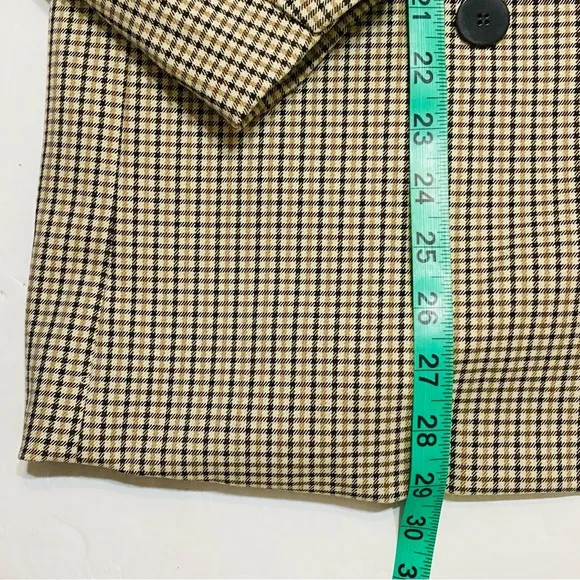 Joie Double Breasted Blazer Jacket Houndstooth Button-Up Pockets Lined SZ Small