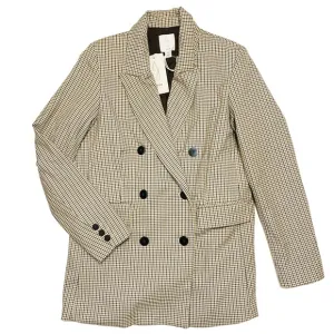 Joie Double Breasted Blazer Jacket Houndstooth Button-Up Pockets Lined SZ Small