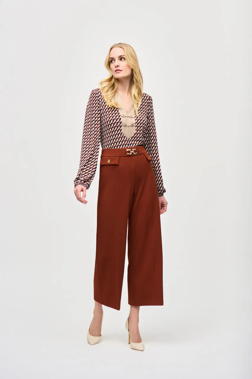Joseph Ribkoff Wide Leg Crop Pant