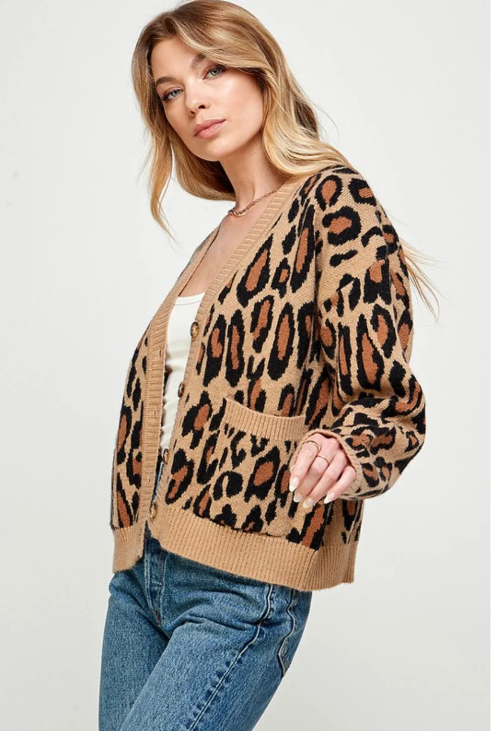 K76 LEOPARD CARDIGAN