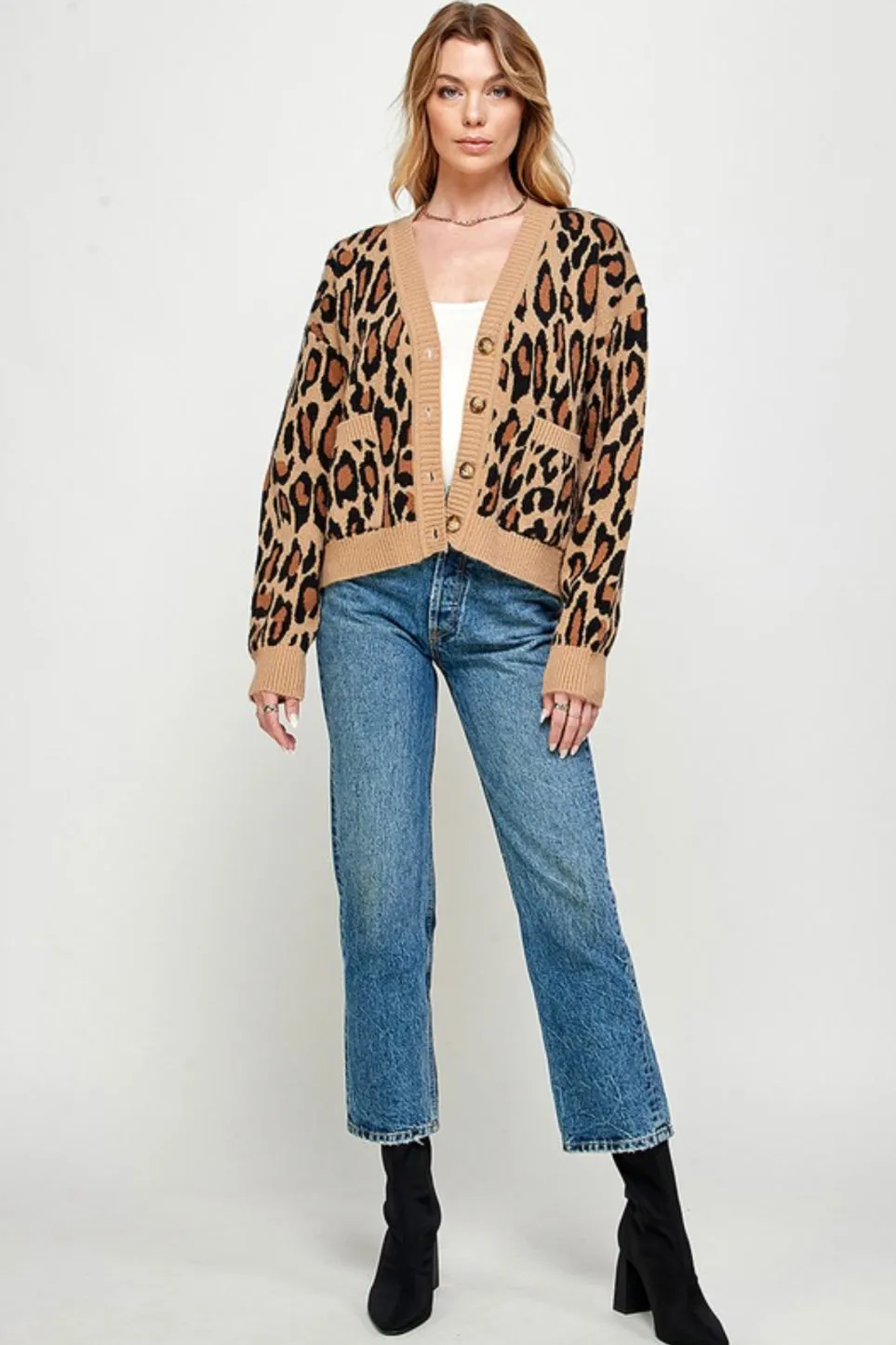 K76 LEOPARD CARDIGAN
