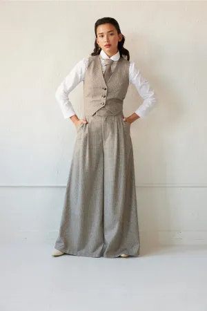 Katherine Pant in Chai Plaid