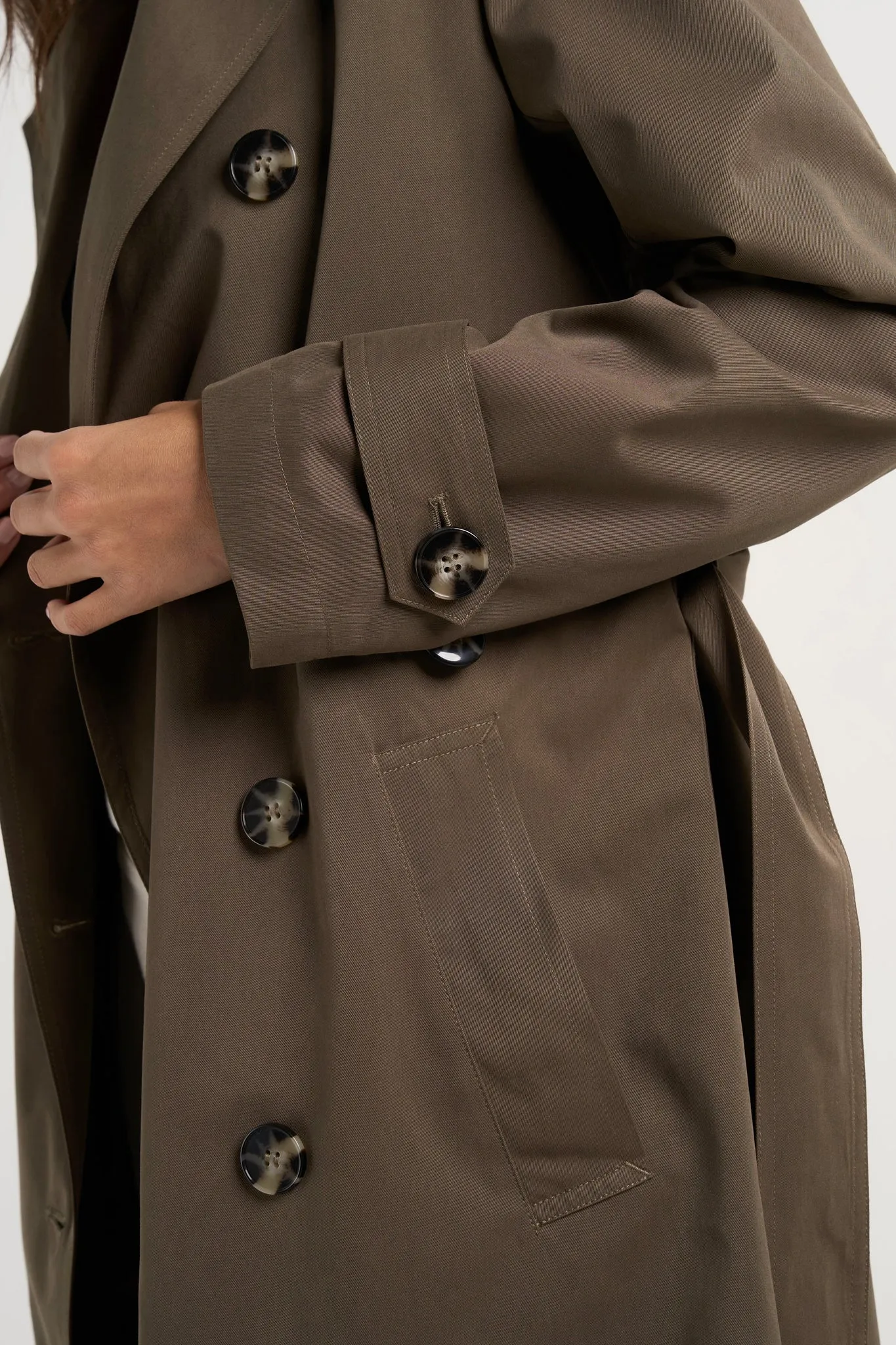 Kensington Trench Coat Khaki