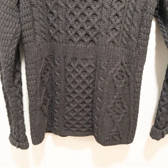 Kilronan Knitwear 100% Wool Irish Knit Cardigan Sweater