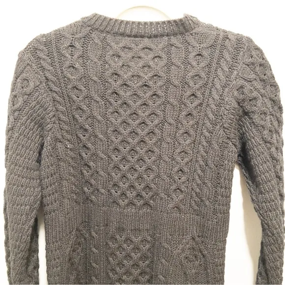 Kilronan Knitwear 100% Wool Irish Knit Cardigan Sweater
