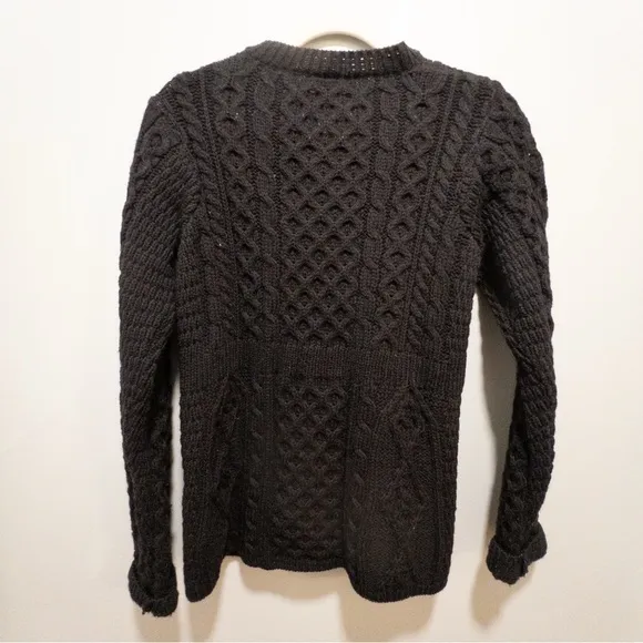 Kilronan Knitwear 100% Wool Irish Knit Cardigan Sweater
