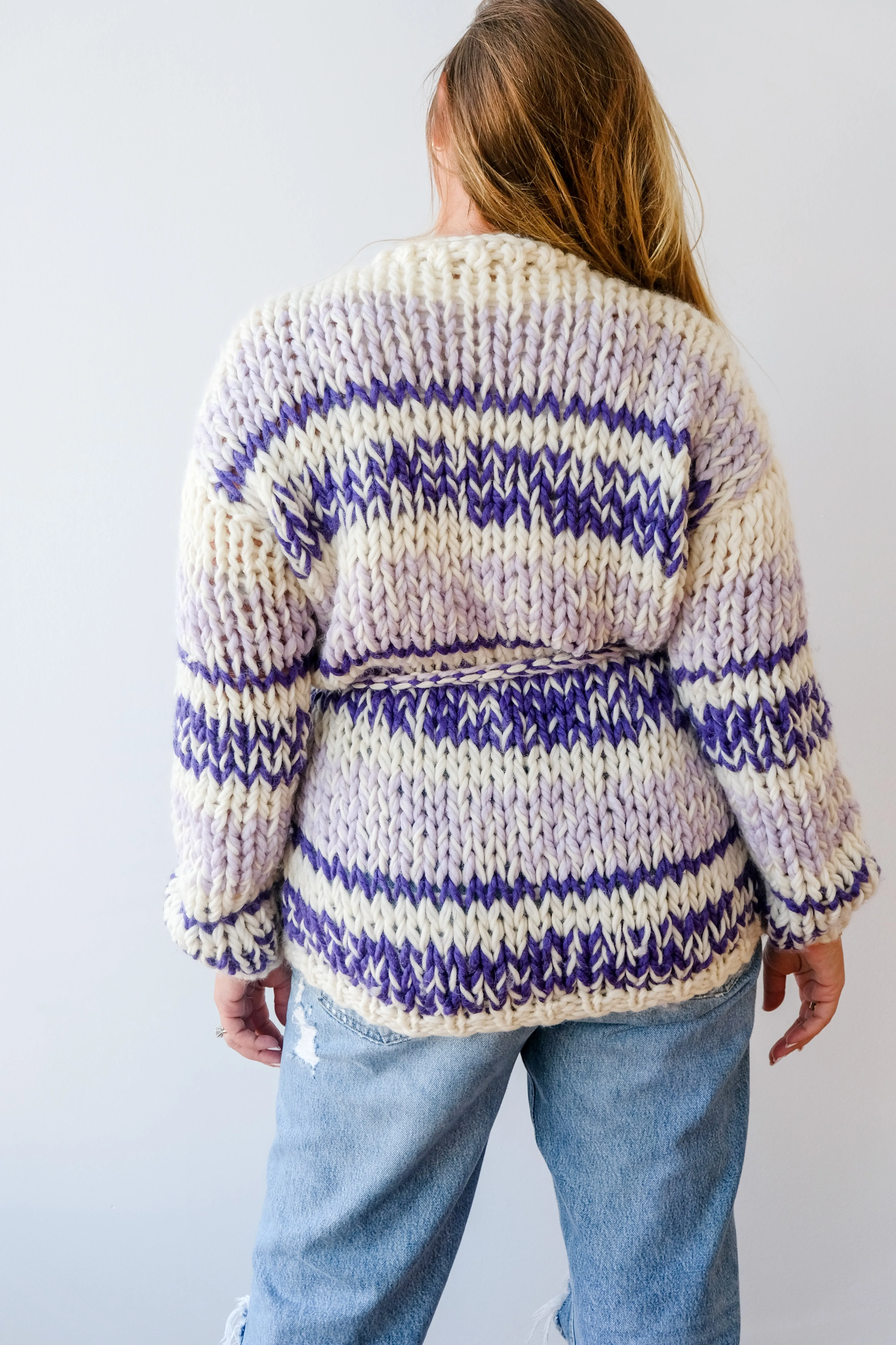 Kismet Cardigan in Purple