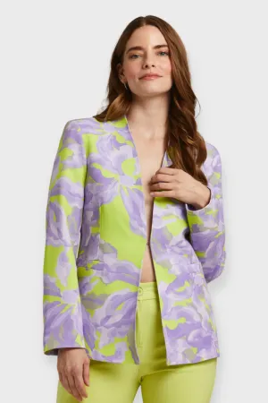 Kylie Floral Print Single Breasted Blazer