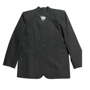 Le Suit Womens 12P Petite Single Breasted Blazer Black Suit Jacket Career Lined