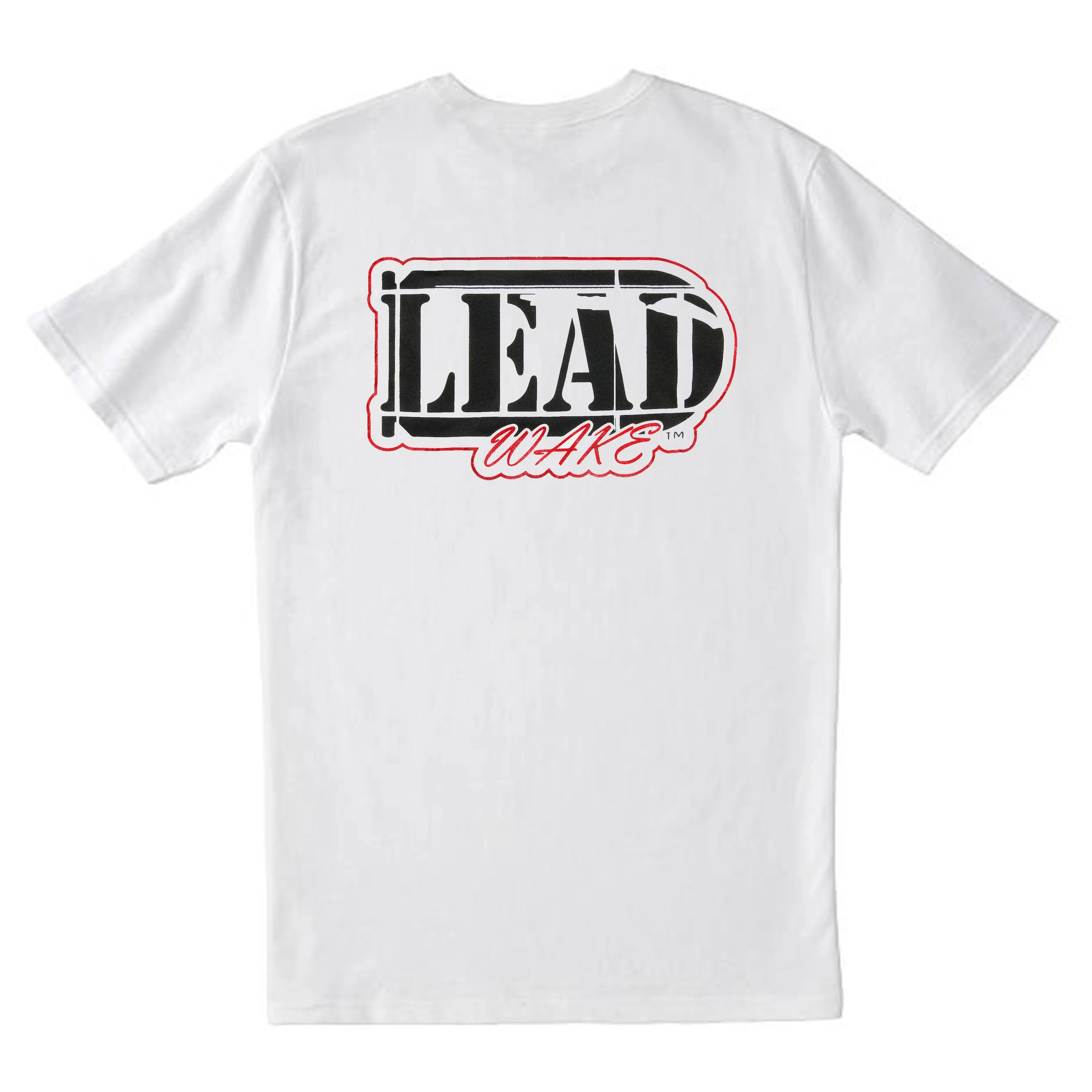 Lead Wake Logo<br> T-Shirt in White