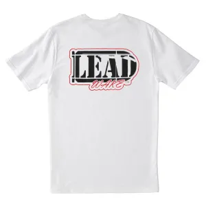 Lead Wake Logo<br> T-Shirt in White