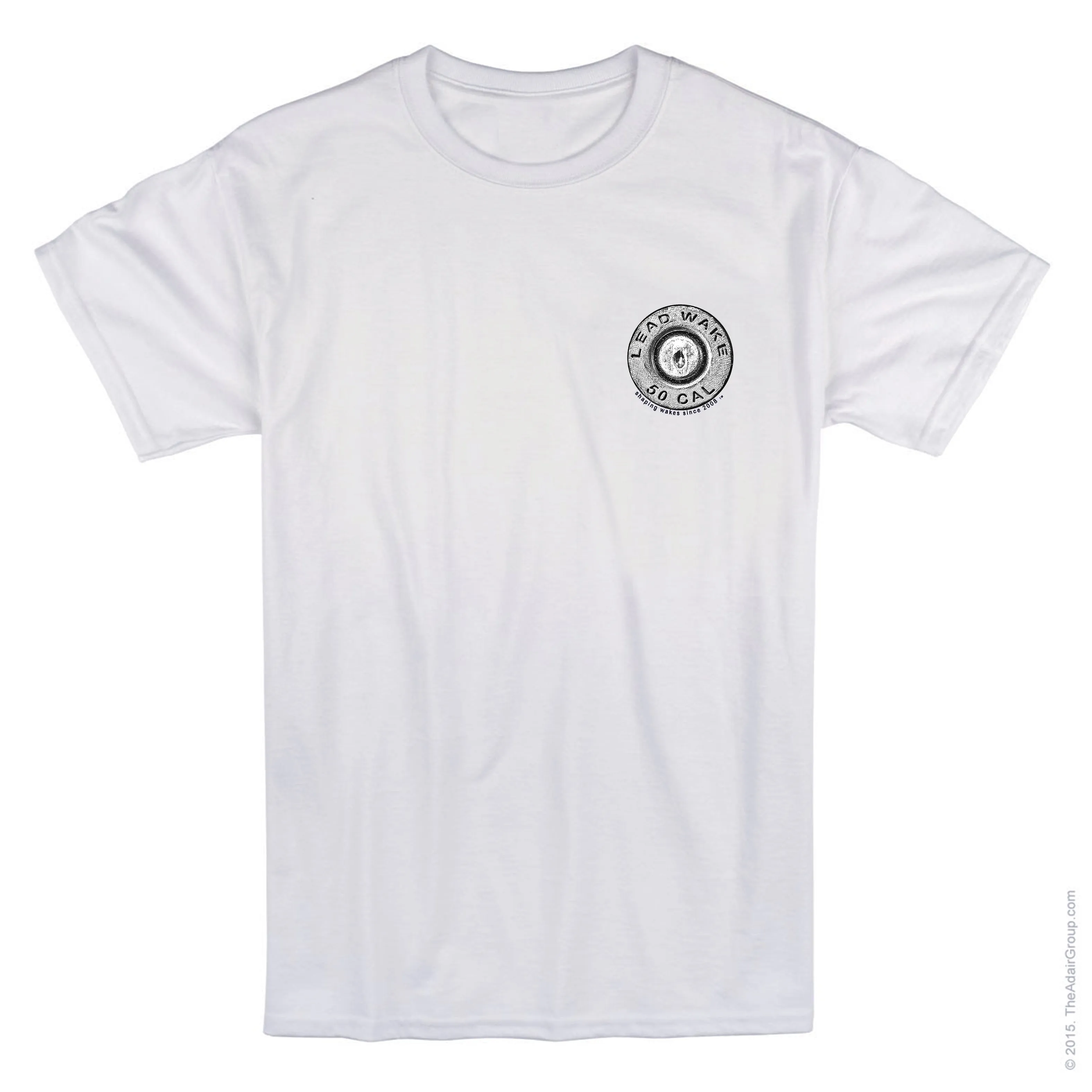 Lead Wake Logo<br> T-Shirt in White