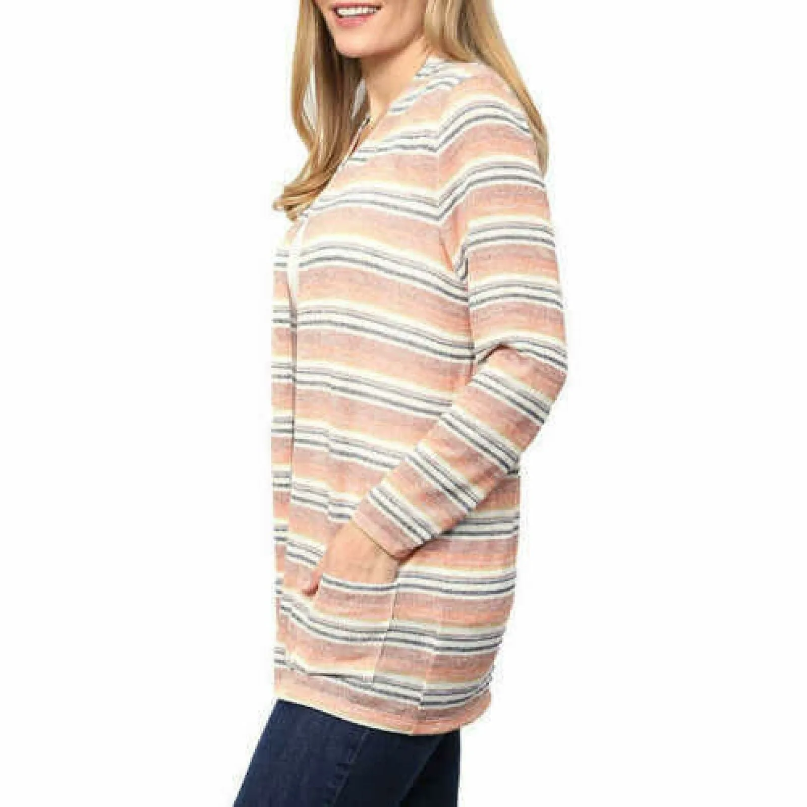 Leo & Nicole Women's Lightweight Cinch Waist Cardigan Sweater